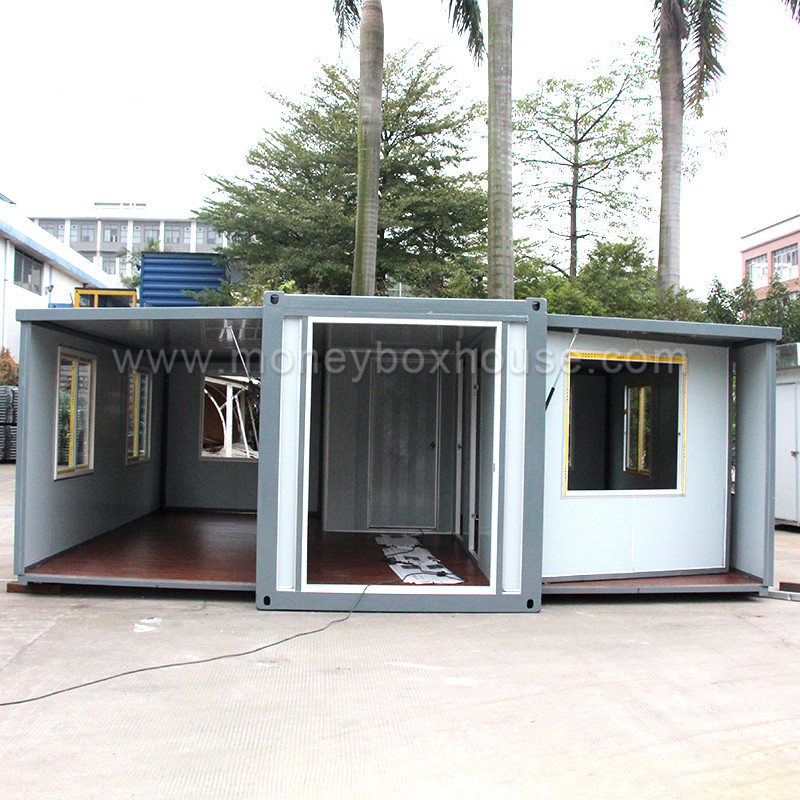 comfortable expandable silver grey container house