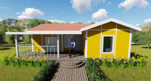 Casa prefabricada en Kenia