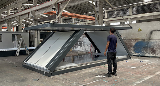 Casas contenedor plegables para alojamiento en camping