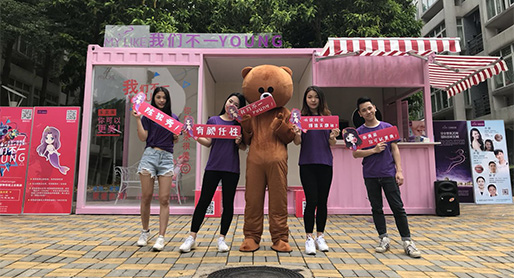 Servicio personalizado de publicidad y asesoría de la casa contenedor rosa.